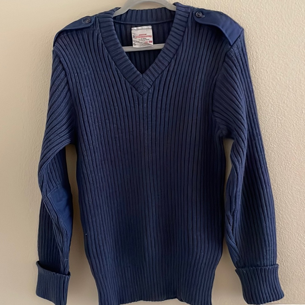 Vintage UK pure wool Grandpa Brigade Quartermasters sweater